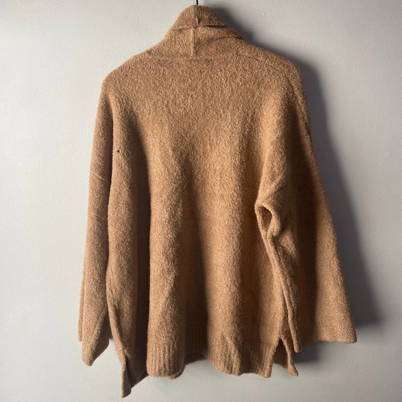 Madewell Gallatin Shawl Collar Cardigan Sweater, Camel Brown, Size Large - Picture 7 of 8